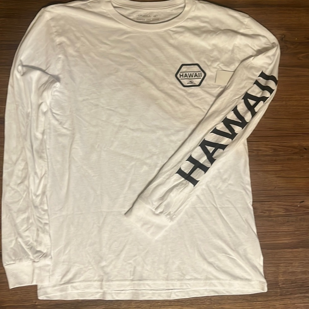 NWT Men’s O’Neill L/S “Tribute” T-Shirt. White w/Camo logo. Comes Various sizes - Picture 1 of 4